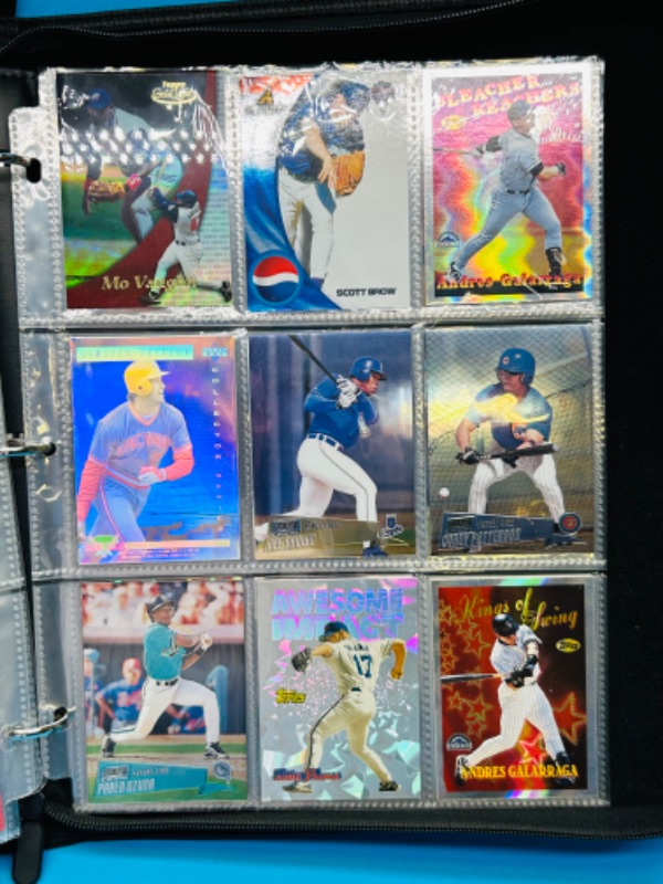 Photo 11 of 686712…171 mixed baseball refractor, holo, chrome, and foil cards in binder 