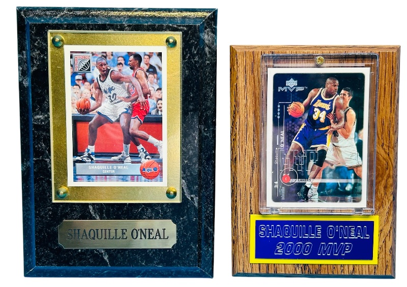 Photo 1 of 686715…2 Shaquille O’Neal cards on plaques 