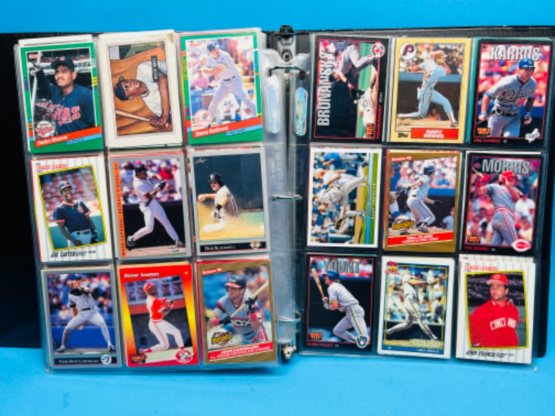 Photo 1 of 686723…360 mixed baseball trading cards in binder 