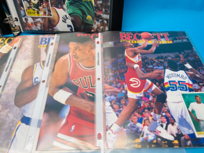 Photo 4 of 686728…9 Beckett basketball magazines in sleeves 1992-2004 in binder