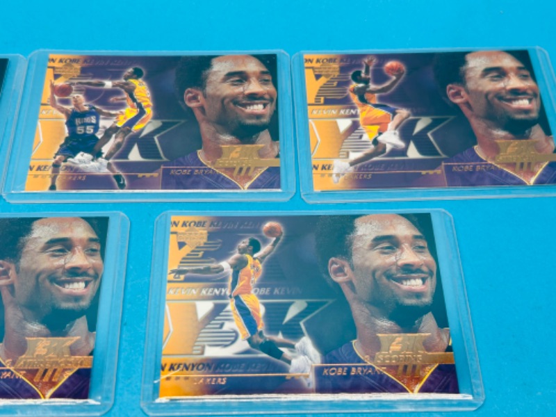 Photo 2 of 686747…5 Kobe Bryant Y3K scoring cards in hard plastic sleeves 