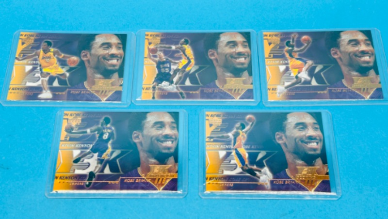 Photo 1 of 686747…5 Kobe Bryant Y3K scoring cards in hard plastic sleeves 