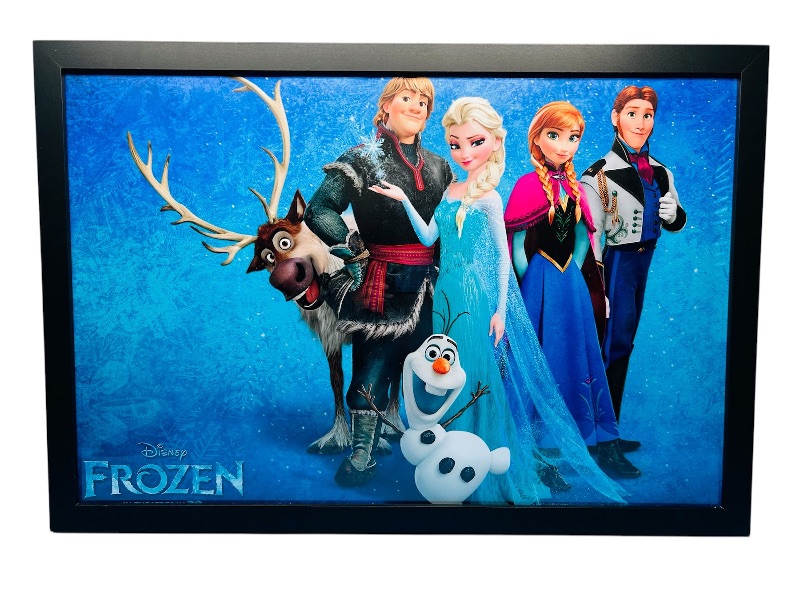 Photo 1 of 686763…18 x 36” framed Disney Frozen vinyl poster/picture 