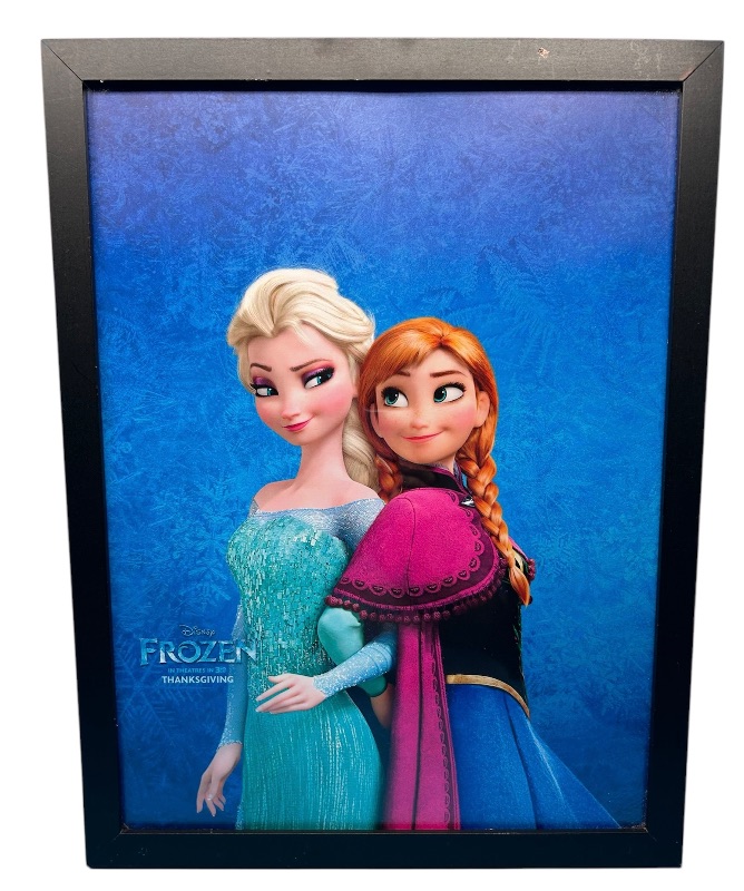 Photo 1 of 686768…17 x 13” Disney frozen framed vinyl framed poster/picture 