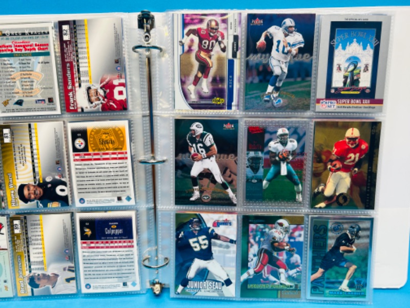 Photo 16 of 686775…final sale no returns/refunds-144 mixed football refractor, chrome, foil, holo cards in binder