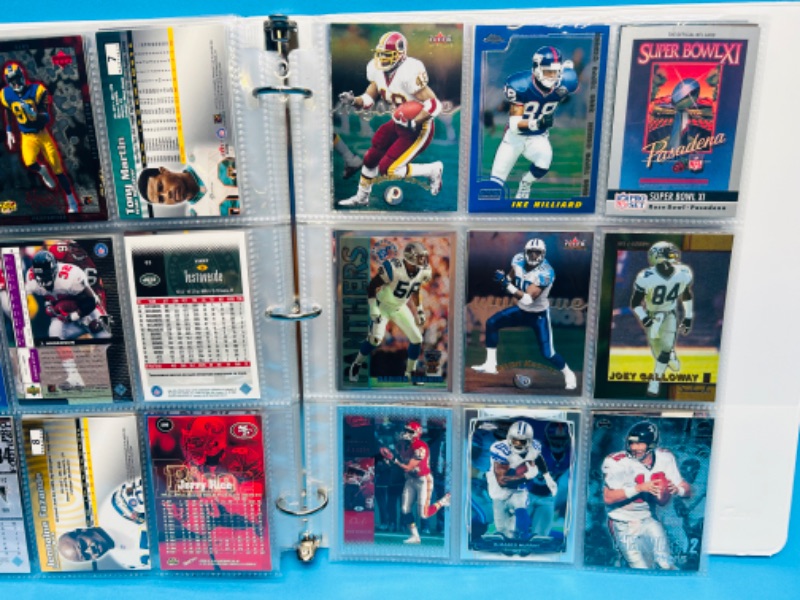 Photo 6 of 686775…final sale no returns/refunds-144 mixed football refractor, chrome, foil, holo cards in binder