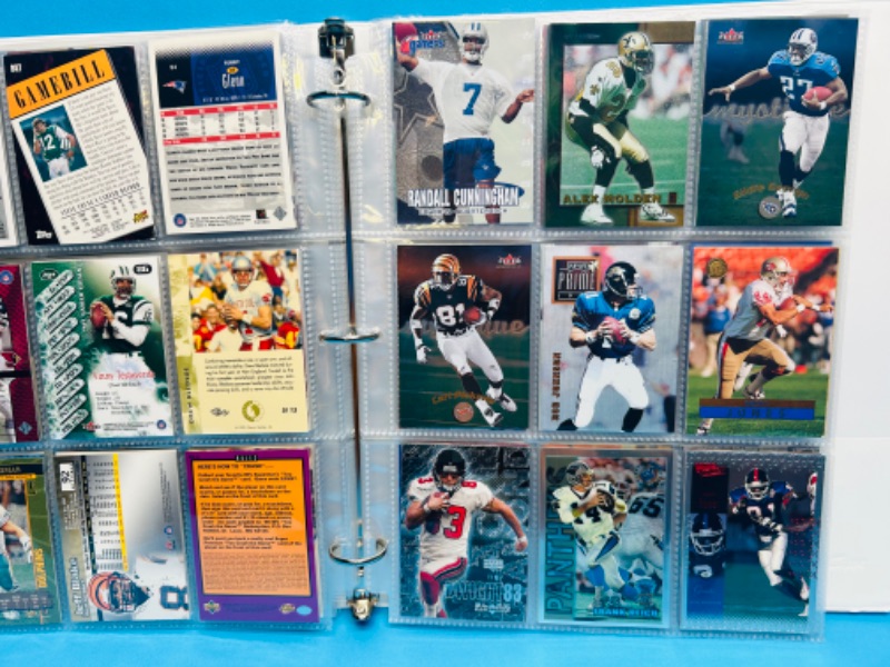 Photo 13 of 686775…final sale no returns/refunds-144 mixed football refractor, chrome, foil, holo cards in binder