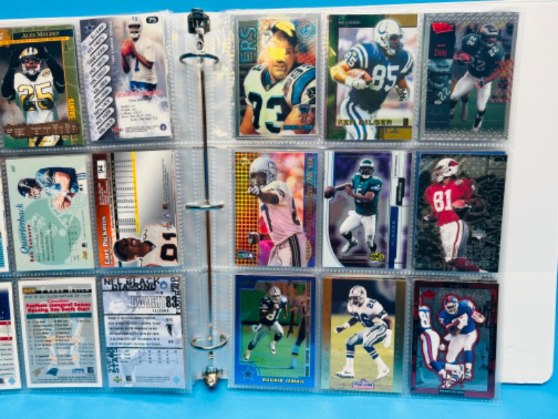 Photo 10 of 686775…final sale no returns/refunds-144 mixed football refractor, chrome, foil, holo cards in binder