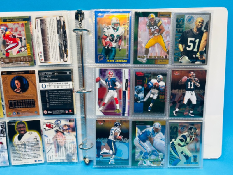 Photo 5 of 686775…final sale no returns/refunds-144 mixed football refractor, chrome, foil, holo cards in binder