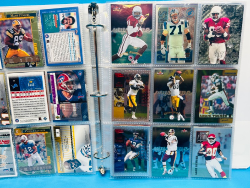 Photo 4 of 686775…final sale no returns/refunds-144 mixed football refractor, chrome, foil, holo cards in binder