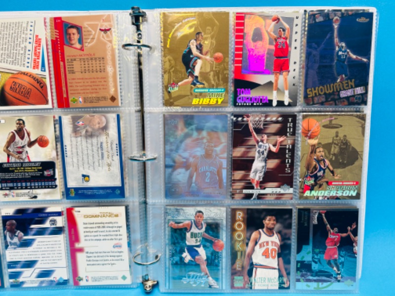 Photo 2 of 686776…final sale no returns/refunds-108 mixed basketball refractor, foil, chrom, holo cards in binder 