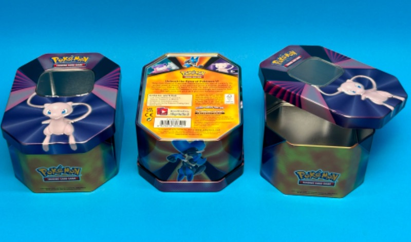 Photo 2 of 686781…3 empty Pokémon card tins-empty 