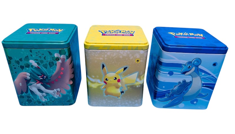 Photo 1 of 686782…3 empty Pokémon TCG tins-empty 