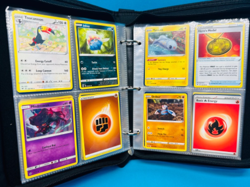 Photo 2 of 686786…final sale no returns/refunds- 120 mixed Pokémon cards in zip binder all pages pictured 