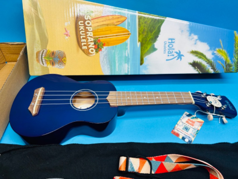 Photo 5 of 686790…Hola! Ukulele Soprano with box, carry bag, digital  tuner, and picks 