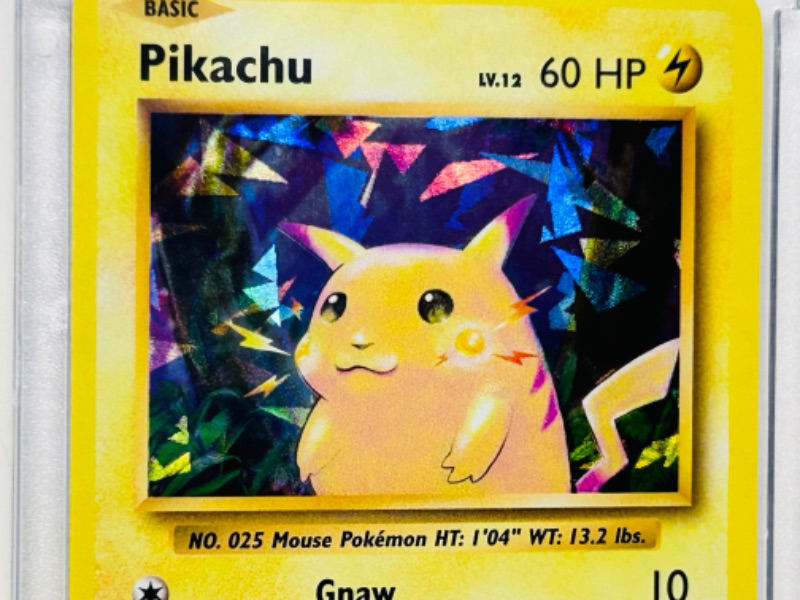 Photo 3 of 686827…Pokémon Pikachu cracked ice holo card 35/108  in hard plastic case