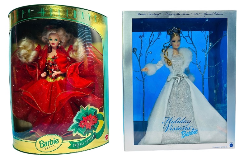 Photo 1 of 686845…2 holiday Barbie dolls -special editions