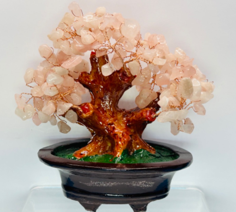 Photo 1 of 686847…6 x 6” pink quartz rock tree