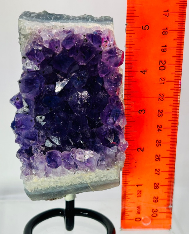 Photo 4 of 686862…5” amethyst crystal rock on stand-height includes stand 