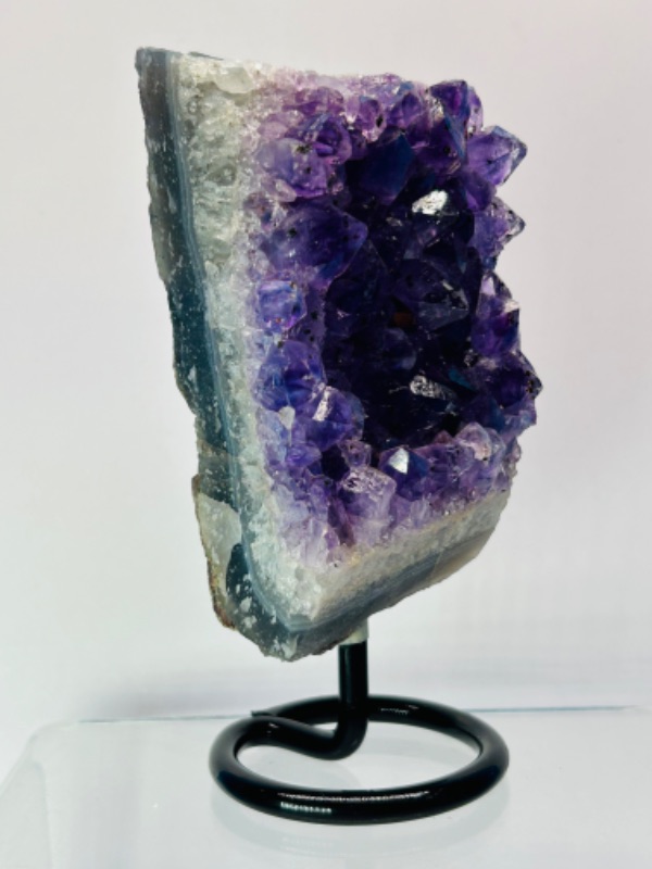 Photo 2 of 686862…5” amethyst crystal rock on stand-height includes stand 