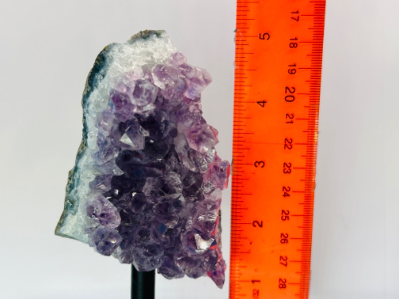 Photo 2 of 686866…5”amethyst crystal rock on stand-height includes stand 