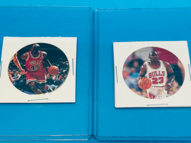 Photo 2 of 686904…3 Michael Jordan milk caps in plastic sleeves 1995