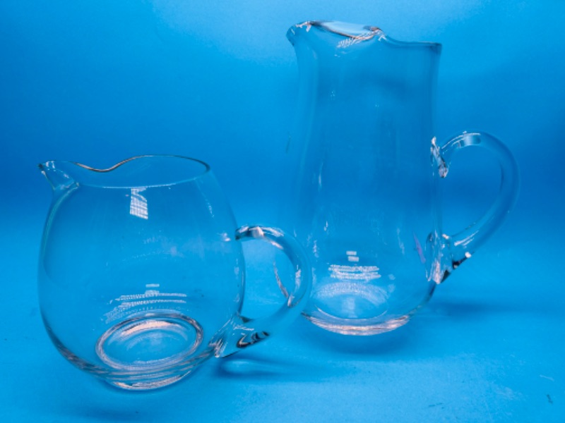 Photo 3 of 686920…2 vintage glassworks pitchers made in Mexico 