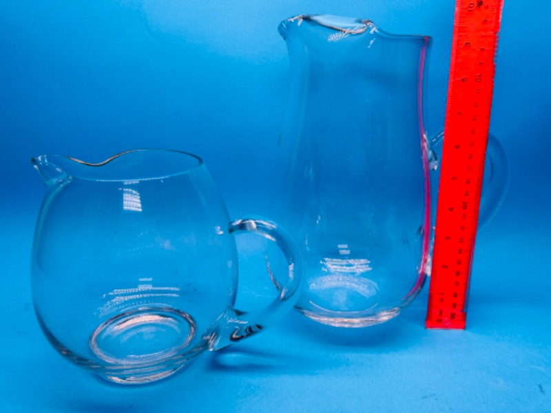 Photo 1 of 686920…2 vintage glassworks pitchers made in Mexico 