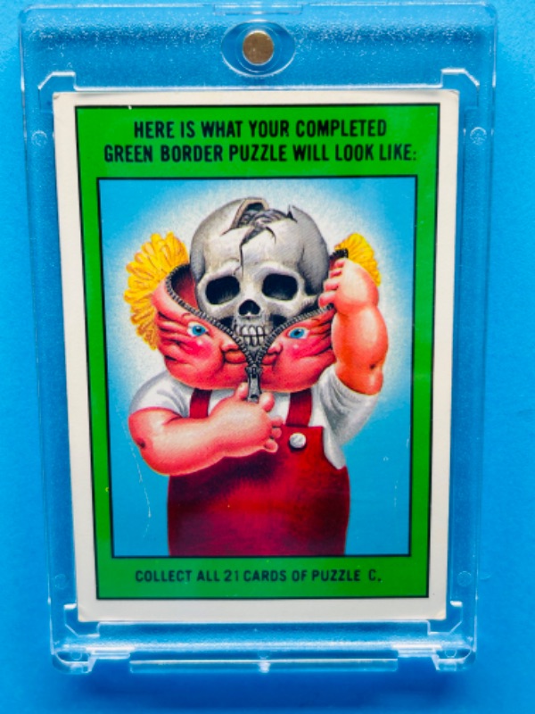 Photo 2 of 686932…vintage garbage pail kid Brett Vet sticker card in hard plastic case