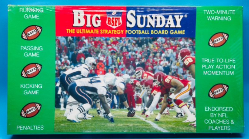 Photo 1 of 686937…sealed vintage 1997 Big Sunday strategy football board game 