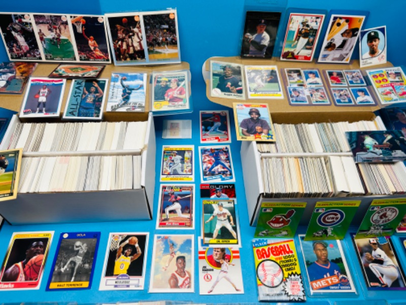 Photo 13 of 686939… final sale no returns no refunds1800+ mixed basketball and baseball cards in boxes 