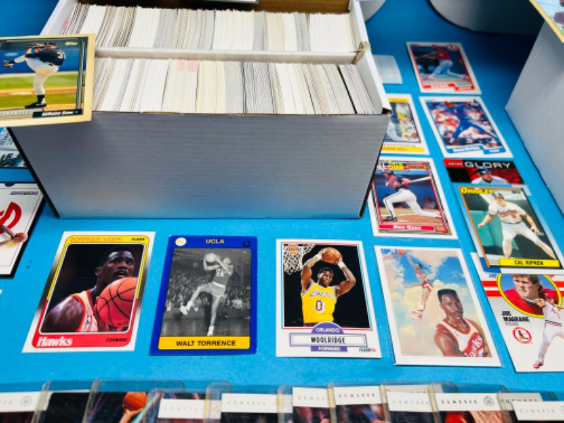 Photo 5 of 686939… final sale no returns no refunds1800+ mixed basketball and baseball cards in boxes 