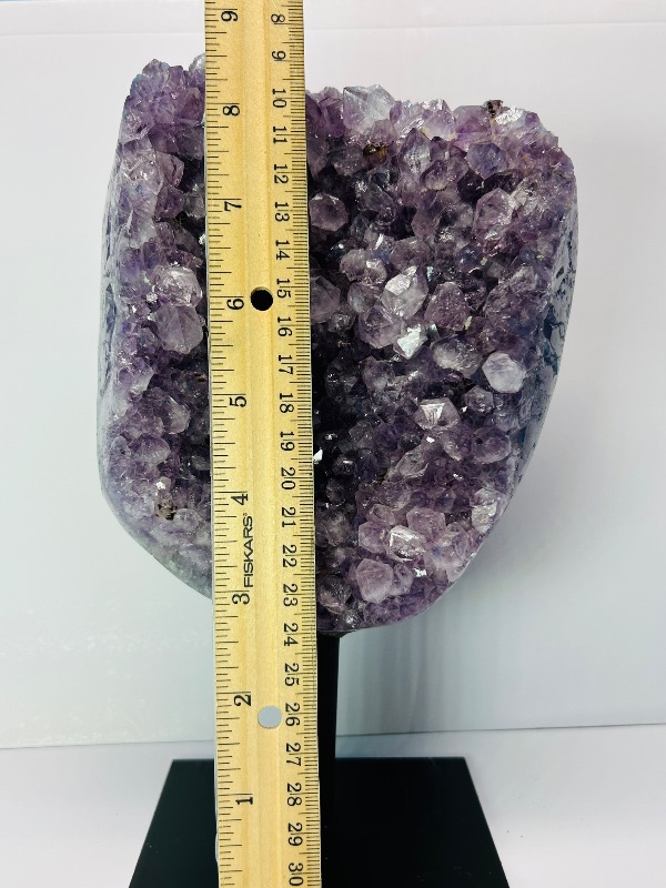 Photo 5 of 686943…large 9” amethyst crystal rock on display stand-height includes stand 