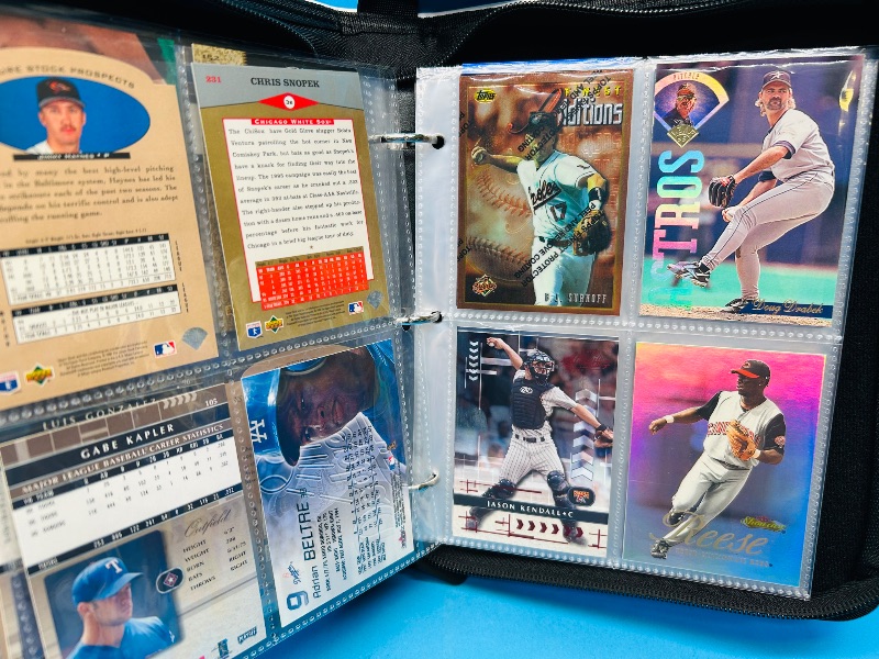 Photo 14 of 686950…final sale no returns/refunds-76 mixed baseball holo, foil, chrome cards in binder 