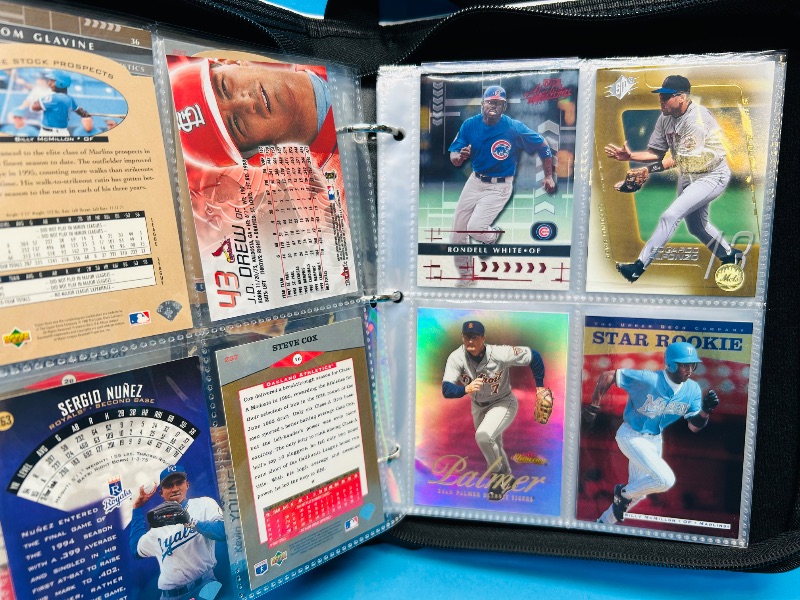 Photo 9 of 686950…final sale no returns/refunds-76 mixed baseball holo, foil, chrome cards in binder 