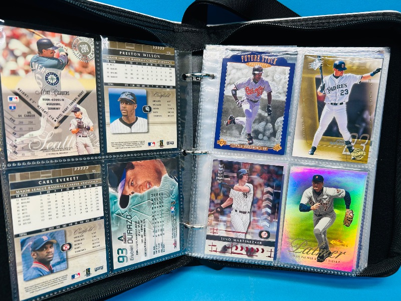 Photo 18 of 686950…final sale no returns/refunds-76 mixed baseball holo, foil, chrome cards in binder 