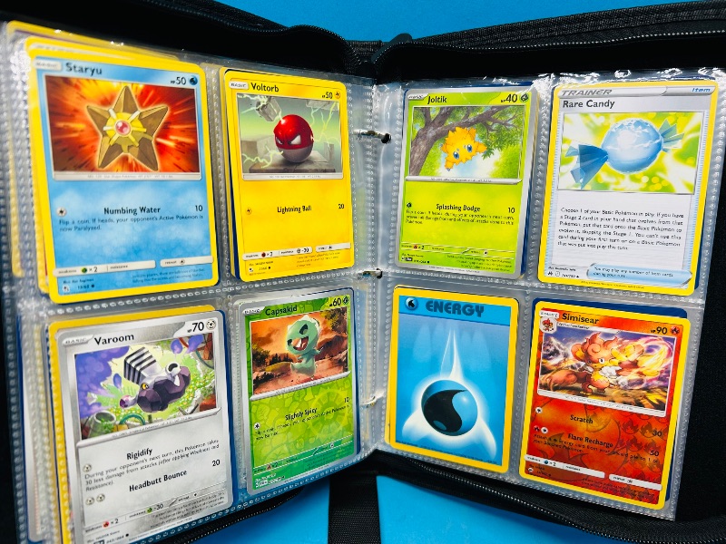 Photo 1 of 686951…final sale no returns/refunds-152 mixed Pokemon and reverse holo cards in binder 