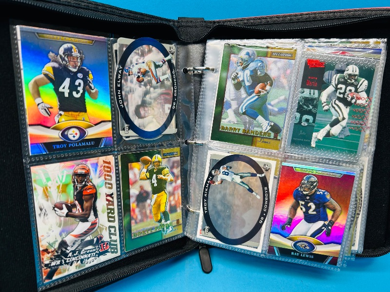 Photo 1 of 686953…final sale no returns/refunds-120 mixed refractor, holo, chrome cards in binder 