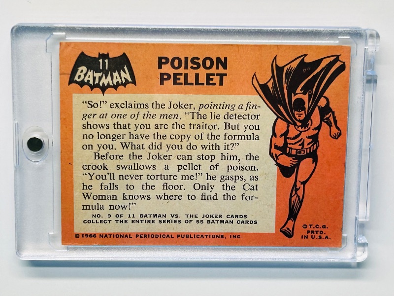 Photo 2 of 686958… vintage 1966 Batman card 11 in hard plastic case