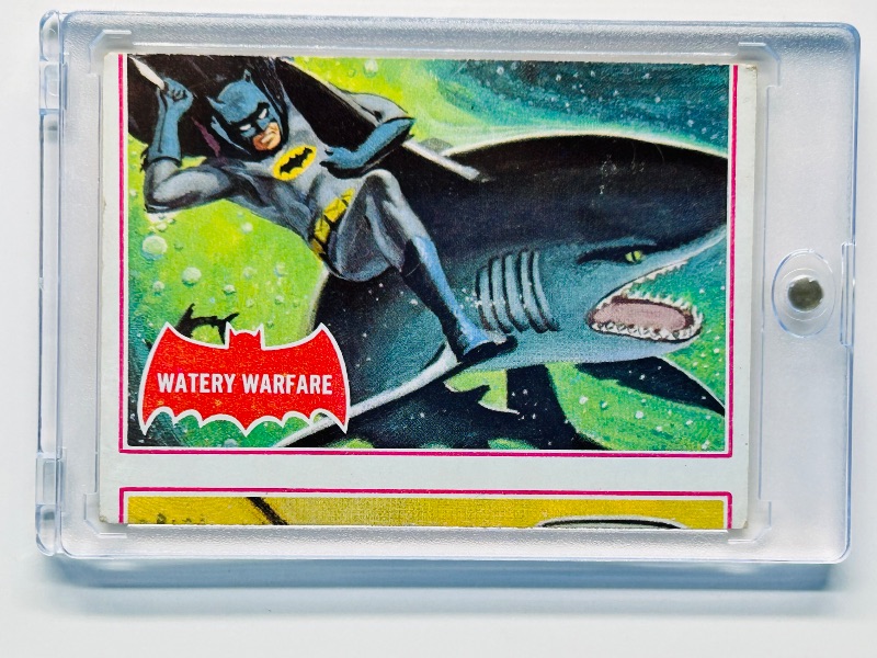 Photo 1 of 686965…error cut-vintage 1966 Batman card 37A in hard plastic case