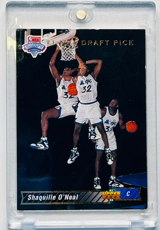 Photo 1 of 686989…Rookie Shaquille O’Neal magic card 1 in hard plastic case