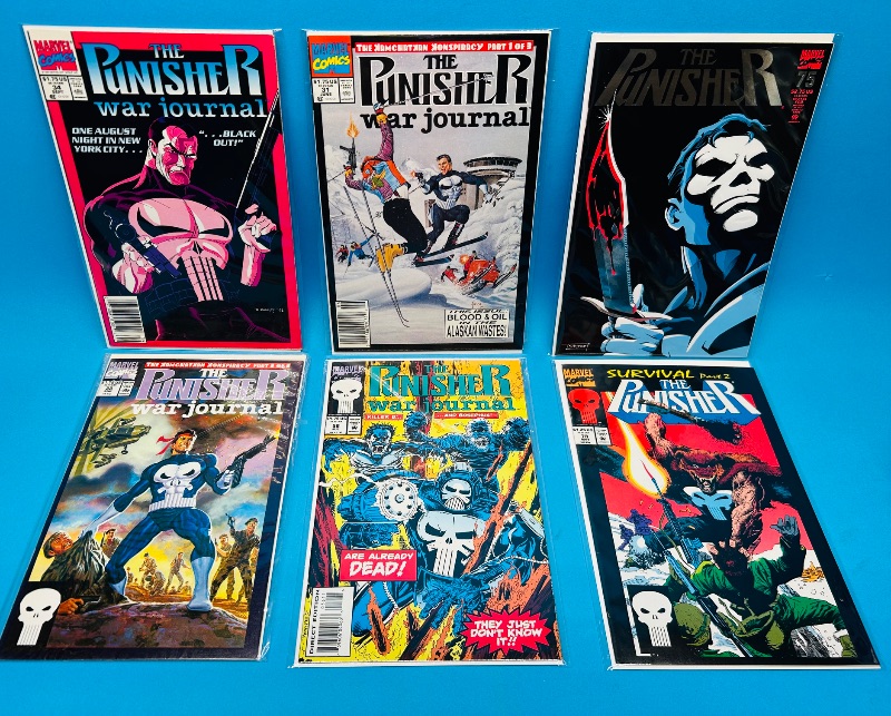 Photo 1 of 687015…6 punisher  comics in plastic sleeves 