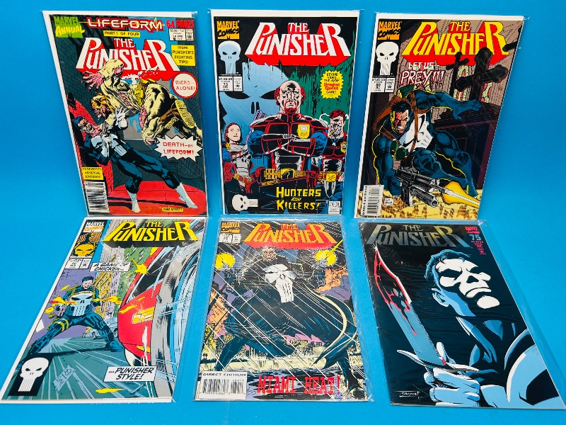 Photo 1 of 687016…6 punisher  comics in plastic sleeves 