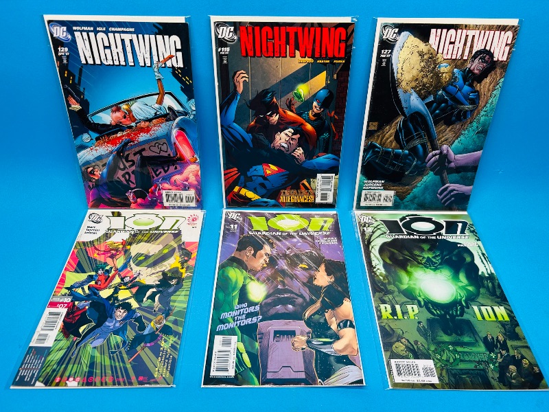 Photo 1 of 687018…nightwing and ION  comics in plastic sleeves 