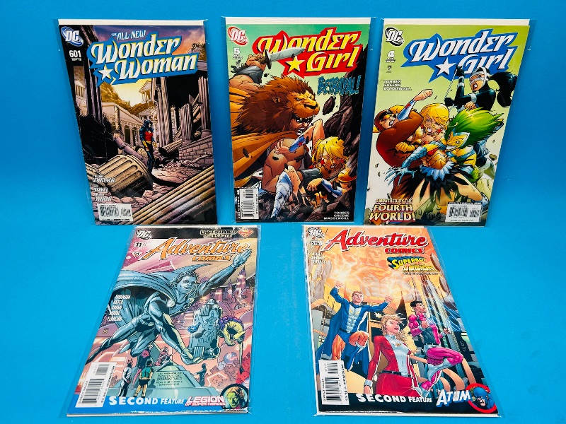 Photo 1 of 687021…adventure and Wonder Woman/girl  comics in plastic sleeves 