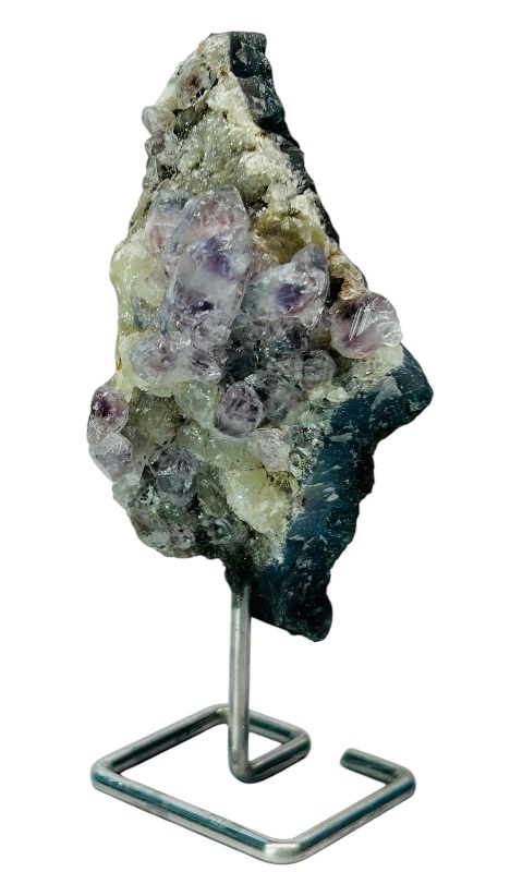 Photo 1 of 687029…5” amethyst crystal rock on stand- height includes display stand 