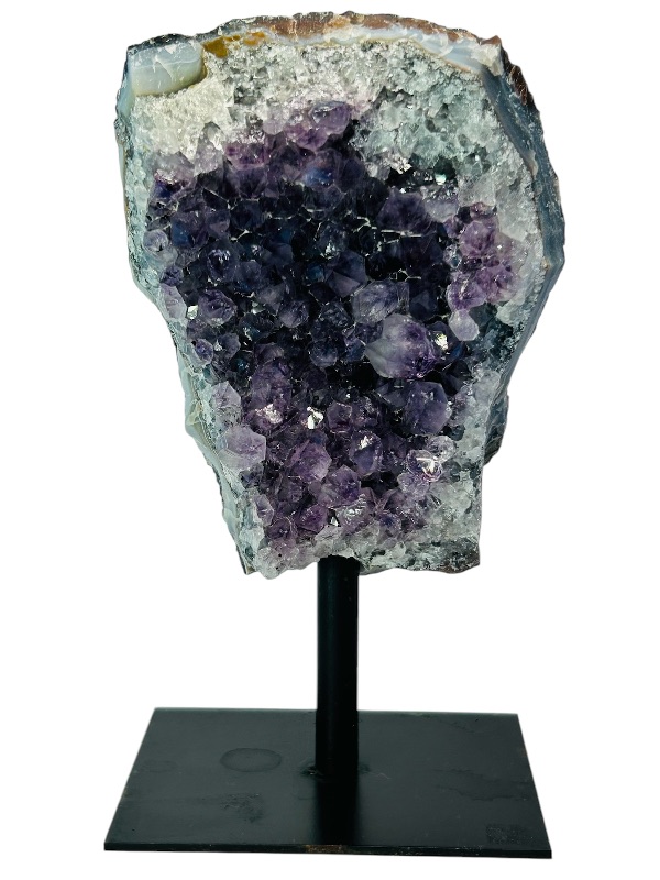 Photo 1 of 687030…7”  amethyst crystal rock on stand- height includes display stand 