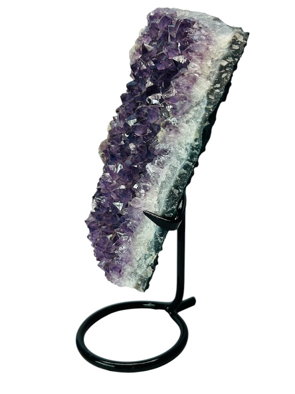 Photo 1 of 687032…  9” amethyst crystal rock on stand- height includes display stand 