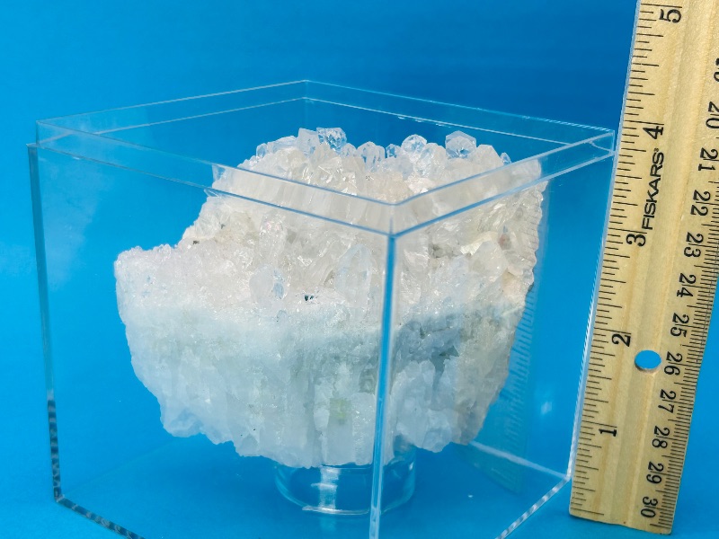 Photo 1 of 687041…4 x 4” crystal cluster in acrylic display 