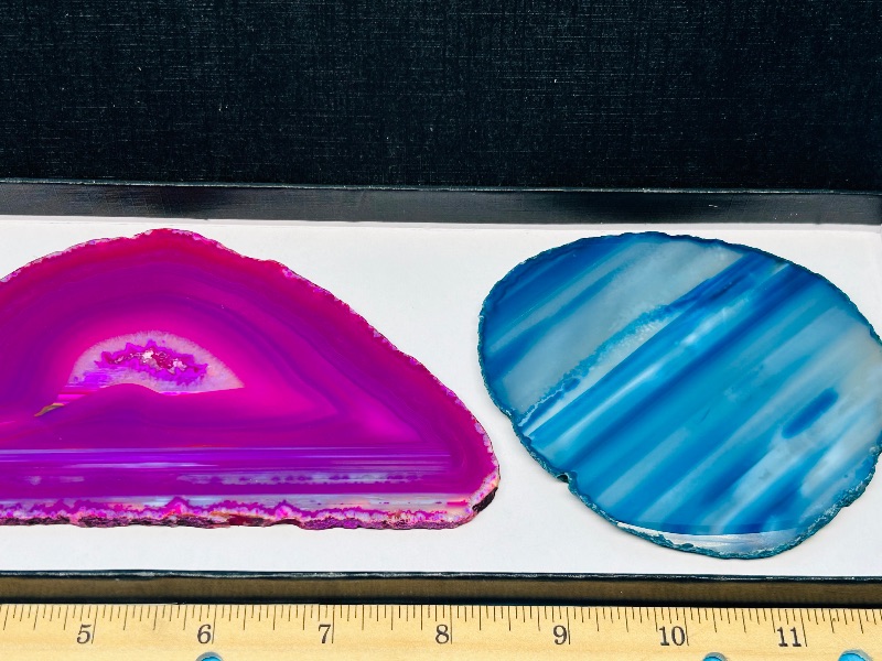 Photo 2 of 687044…3 agate slices in gift box